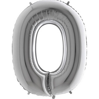 GRABO fóliový balónek PÍSMENO STŘÍBRNÉ O 102cm,40" nafukovací
