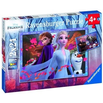 Image 1 of Ravensburger Puzzle Ravensburger Frozen 2 Frosty Adventures 2x24pc (05010)