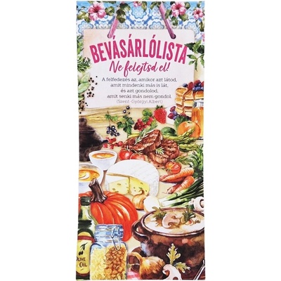 Bevásárlólista füzet Ne felejtsd el!