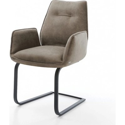 Delife Zoa-Flex mikrovlákno taupe vintage plochá černá taštičkové pružiny