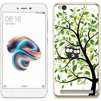Pouzdro mmCase Gelové Xiaomi Redmi 5A - sovičky na stromě