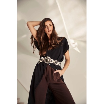 Moodo Бяло и черно дамско коланче Moodo Moodo | Cheren | ЖЕНИ | S