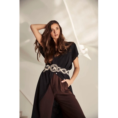 Moodo Бяло и черно дамско коланче Moodo Moodo | Cheren | ЖЕНИ | S