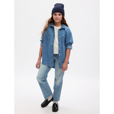 Detské džínsy '90s loose indigo modrá
