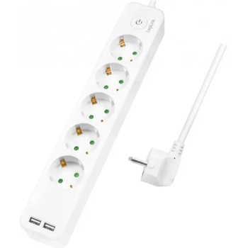 Image 1 of LogiLink 5 Plug 1,5 m + 2 USB Switch (LPS249U)