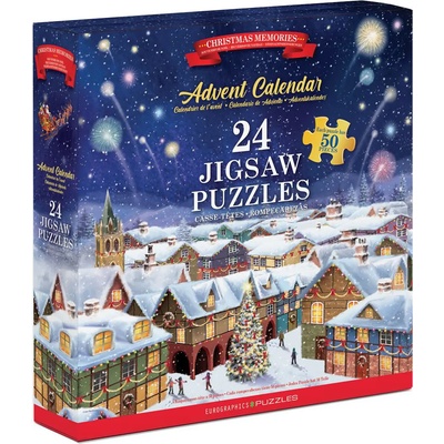 EUROGRAPHICS - Puzzle Advent Calendar: Christmas Memories - 40 - 99 piese