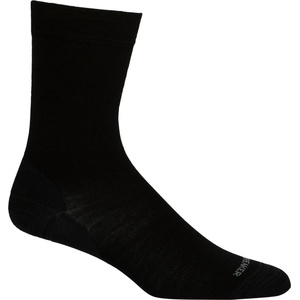 Icebreaker Дамски спортни чорапи Icebreaker Women's Lifestyle Fine Gauge Crew Sports socks - Black / Gritsone Heather - размер S/M (201-3332-0111)
