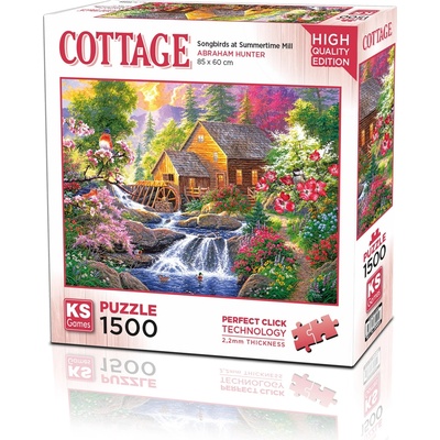 KS Games Пъзел KS Games от 1500 части - Мелница през лятото (22027)