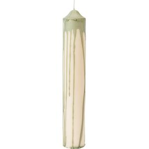 ferm LIVING Dryp Pillar свещ, 30 см, светлозелена (1104271903)