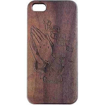 Pouzdro SANTA CRUZ - Pray Wood Iphone Cover Blk Walnut Wood