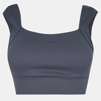 USA Pro Ruched LS Bra Womens - Shark Grey