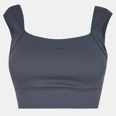 USA Pro Ruched LS Bra Womens - Shark Grey