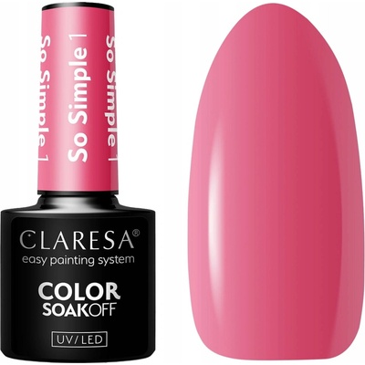 Claresa Hybridní lak na nehty Manicure UV/LED 5g - So Simple 1