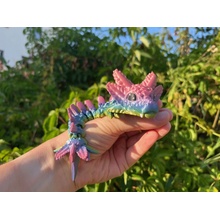 Cinderwings3D Axolotí dráček duhový délka 21 cm