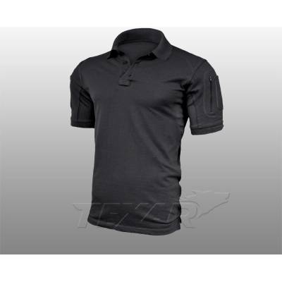 Polokošeľa Pentagon Levantes Henley čierna