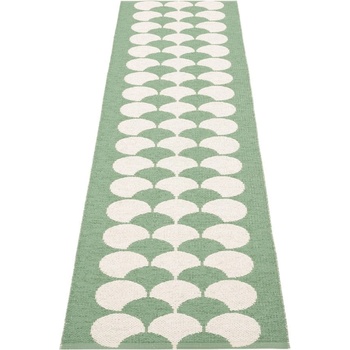 Pappelina Зелена и кремава пътека за открито и закрито 70x250 cm Poppy Oregano - Pappelina (PY21O725)