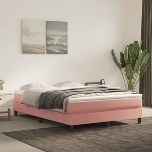 vidaXL Матрак с покет пружини 140 x 220 x 20 см Розово (4016623)