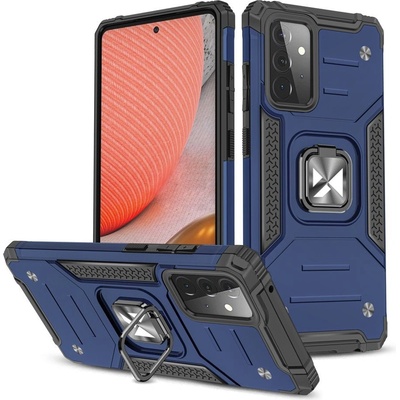 Wozinsky Калъф Wozinsky Ring Armor Case Kickstand Tough Rugged за Samsung Galaxy A72 4G, син (9111201935846)
