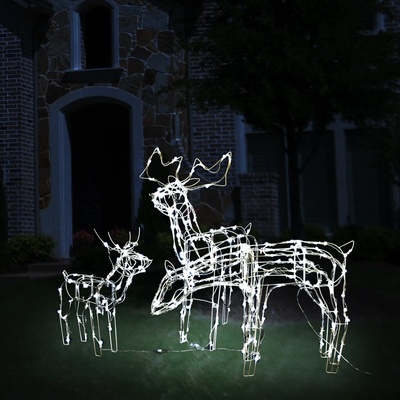 shumee Vianočný stromček 128 LED teplé biele svetlo kvety čerešne 120 cm