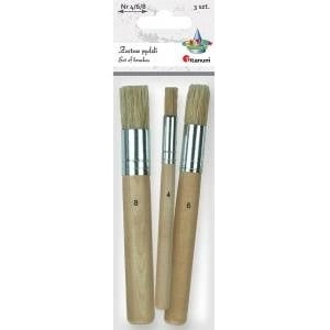 TITANUM Bristle pedzle straddles for tapping mix 3pcs