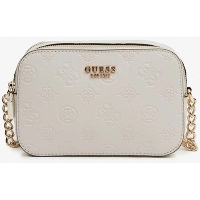 Guess dámská crossbody kabelka Galeria Bucket Krémová