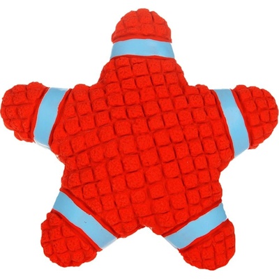 Reedog star red latexová pískací hračka 15 cm