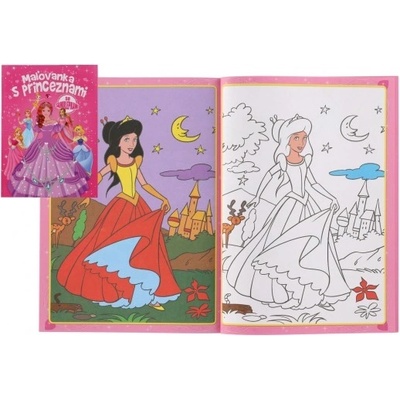 FONI Book Maľovanka s princeznami so samolepkami SK verzia 21x29cm