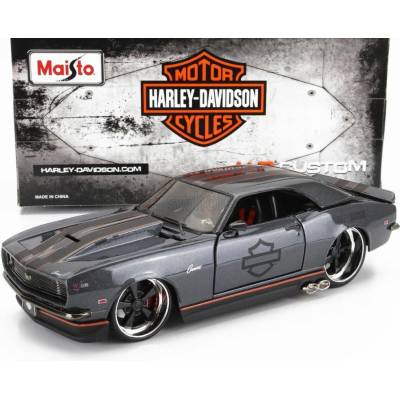 MAISTO CHEVROLET CAMARO Z/28 COUPE CUSTOM 1968 - GREY 1:24