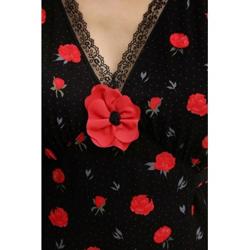 The Sleeper Рокля The Sleeper в черно къса със стандартна кройка PMNDR02F017L (PMNDR02F017L)