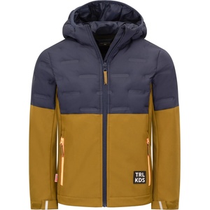TROLLKIDS Детско софтшел яке Trollkids Kid's Helgeland Jacket Softshell jacket - Navy / Spruce Green - размер 104 (EU) (703-7235-0213)