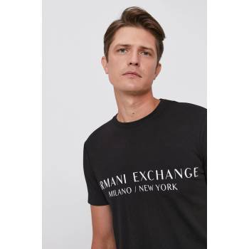 Giorgio Armani Тениска Armani Exchange мъжка в черно с принт 8NZT72 Z8H4Z NOS (8NZT72.Z8H4Z)