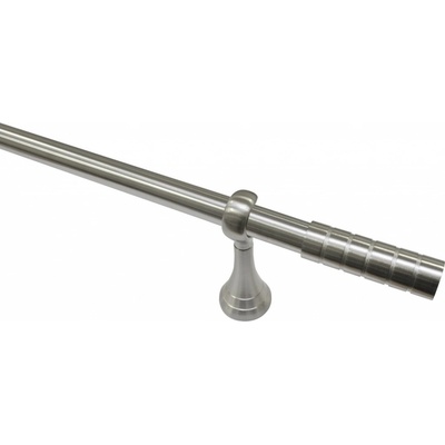 Gardinia Kompletní stylová souprava Belamy 25 mm vzhled nerezové oceli 240 cm