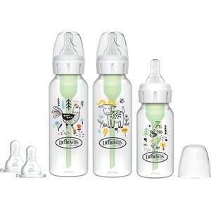 Dr. Brown's Комплект шишета за новородено Dr. Brown's Options+ - Anti-Colic, с дизайн (SB03007-ESX) - baby