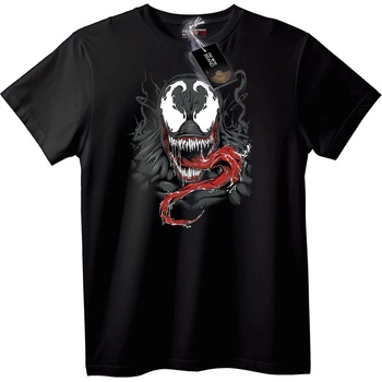 NOONEBRAND Тениска Venom - Марвел Супергеройски Дизайн - S, White