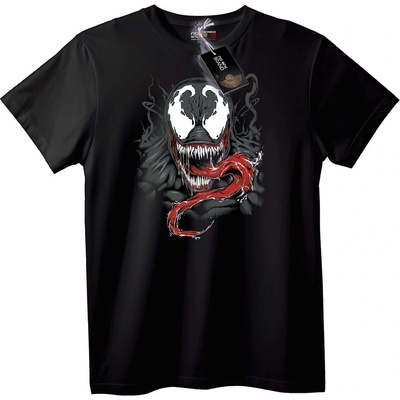 NOONEBRAND Тениска Venom - Марвел Супергеройски Дизайн - S, White