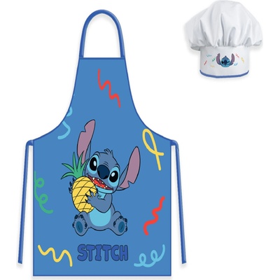 Brandmac Dětská zástěra s čepicí LILO AND STITCH 45X50 CM 2X33CM