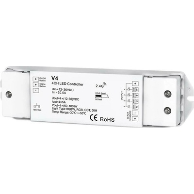 Optonica LED RGB/RGBW CONTROLLER 4CH 4*5A V4 CONSTANT VOLTAGE