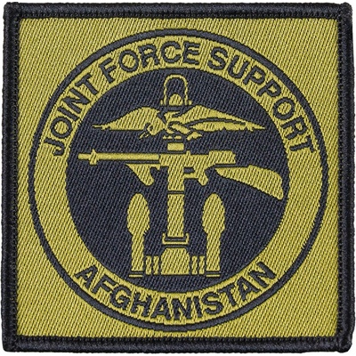 Nášivka textilná JOINT FORCE SUPPORT AFGHANISTAN - coyote