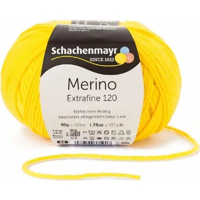 Schachenmayr Merino extrafine 120 Jasně žlutá 122