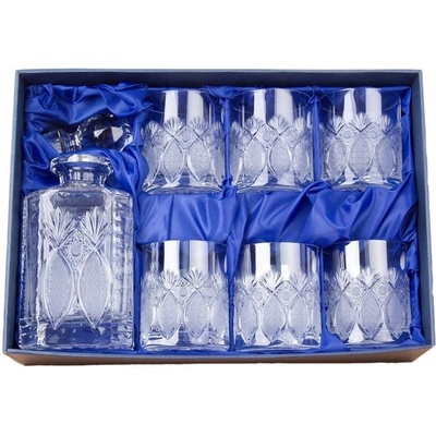 BOHEMIA CRYSTAL Whisky set 6+1. Brus Paříž 330 ml