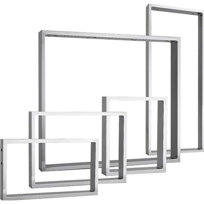 Noble Wood Pur Iternal Stolová noha, 800 × 722 × 80 mm, stříbrná, 2 ks 22634032 – Zboží Mobilmania