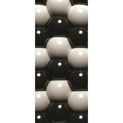 ForWall Fototapeta na dvere Stadion Black and gray ball mosaic vlies 91 x 211 cm