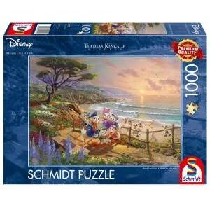 Schmidt Spiele Thomas Kinkade Studios: Disney - Donald and Daisy A Duck Day Afternoon (1000 Teile)