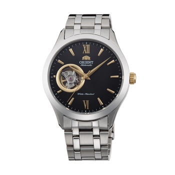 Orient FAG03002B - мъжки часовник, автоматичен, 39 mm, черен, сапфир, скелетон