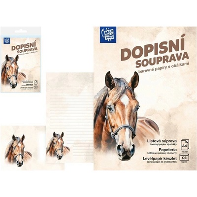Dopisní papír barevný LUX 5+10 Kůň, MFP Paper