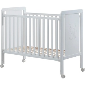 Micuna Дървено детско легло-кошара Micuna - Ikid Napoli, 60 х 120 cm, White (MC.0211.001) - baby