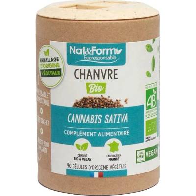 Nat&Form Био екстракт от конопени семена, 90 капсули, Nat&Form (026345 (CHANVBIO))