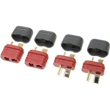 Revtec Позлатен конектор Deans с капак (2 чифта)