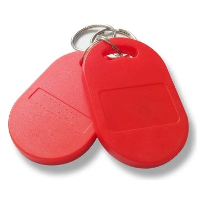 Přívěsek na klíče Hybridní RFID čip Sebury MIFARE 13,56 MHz + EM 125 kHz, červený – Zboží Dáma