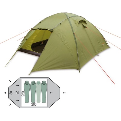 Pinguin Палатка Pinguin Tornado 3, зелена (123340)